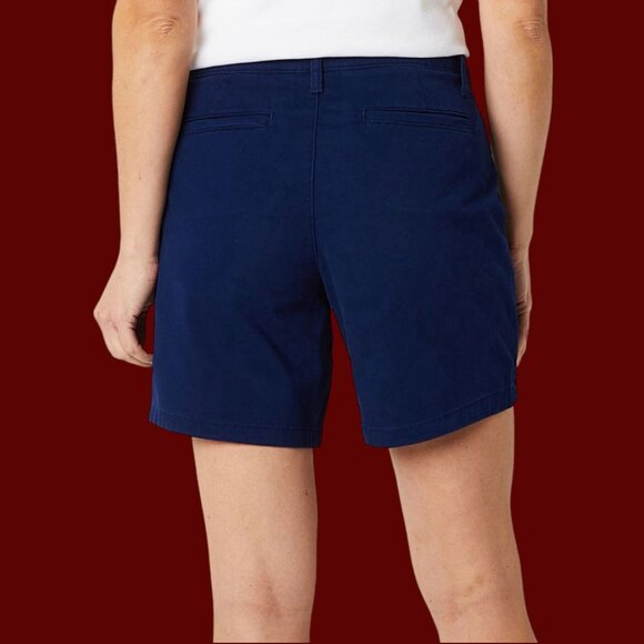 St. John's Bay - Women's Mid Rise 5" Inseam Chino Short - Beige -18 - Picture 4 of 16